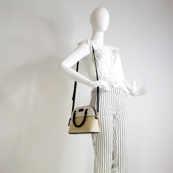 KATE SPADE Shoulder/Handbag Straw/Leather Combi - Picture 12 of 16